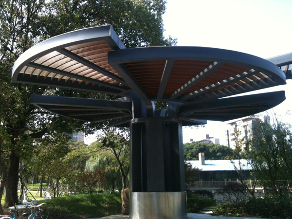 Steel structure pavilion